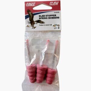 Eagle Claw Slab Stopper Spring Bobbers 3 Pack Fishing